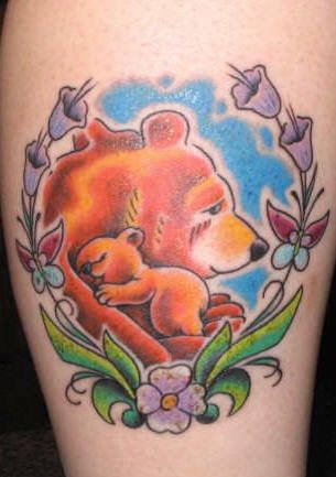 tatuaggio orso 1003