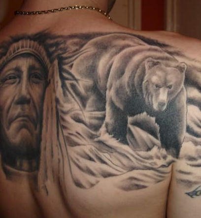 tatuaggio orso 1010