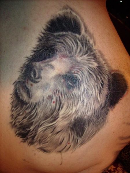 tatuaggio orso 1019