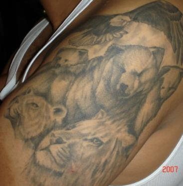 tatuaggio orso 1020