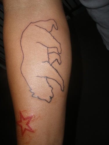tatuaggio orso 1021