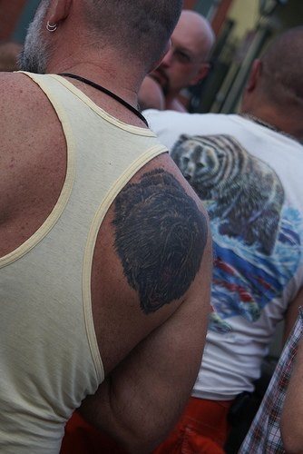 tatuaggio orso 1036