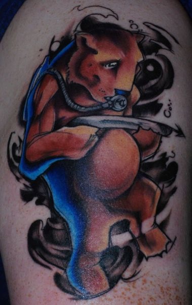 tatuaggio orso 1039