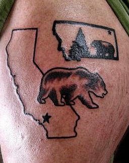 tatuaggio orso 1044