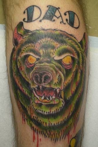 tatuaggio orso 1055
