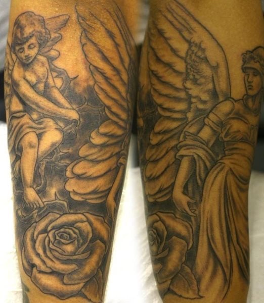 tatuaggio angelo piccolo 1001
