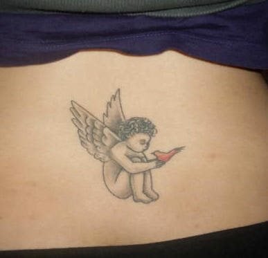 tatuaggio angelo piccolo 1020