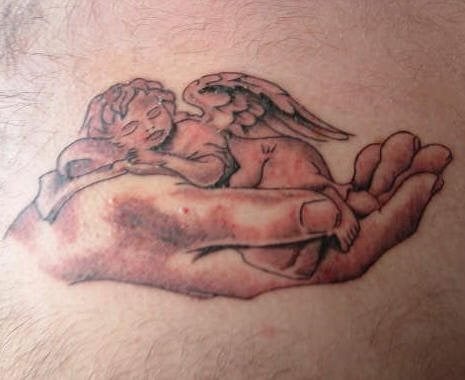 tatuaggio angelo piccolo 1022