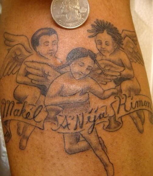 tatuaggio angelo piccolo 1031