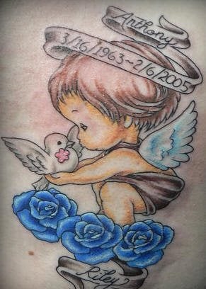 tatuaggio angelo piccolo 1034
