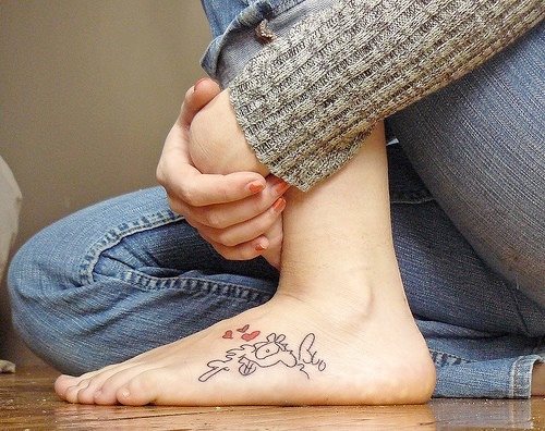 tatuaggio piede 1035