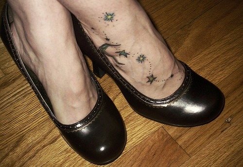 tatuaggio piede 1054