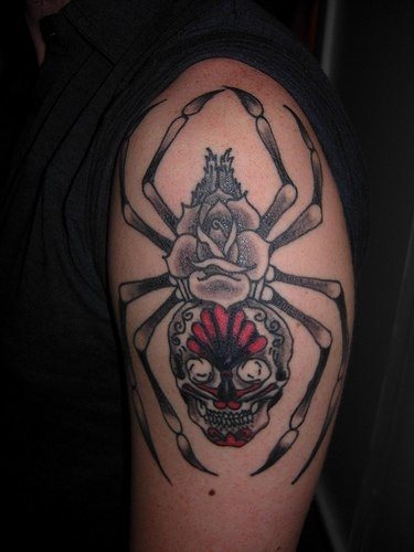 tatuaggio ragno 544