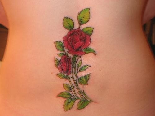 tatuaggio rosa 1004