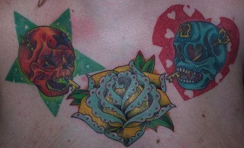 tatuaggio rosa 1035