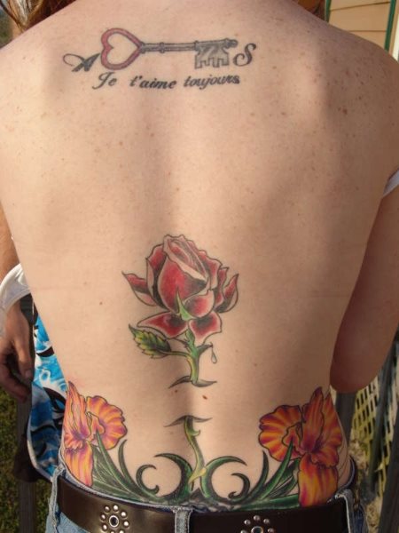 tatuaggio schiena superiore 1006