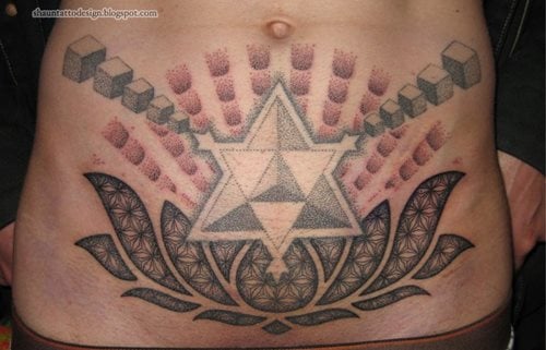 tatuaggio addome 26