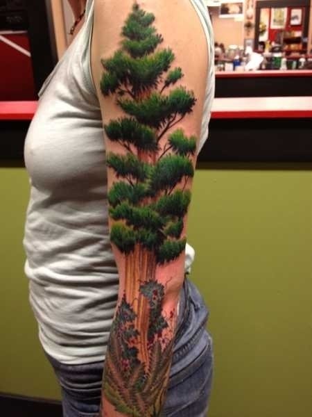 tatuaggio albero 34