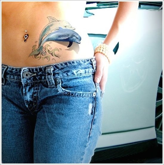 tatuaggio delfino 27