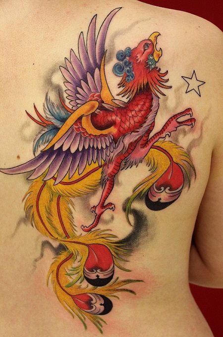 tatuaggio fenice 12