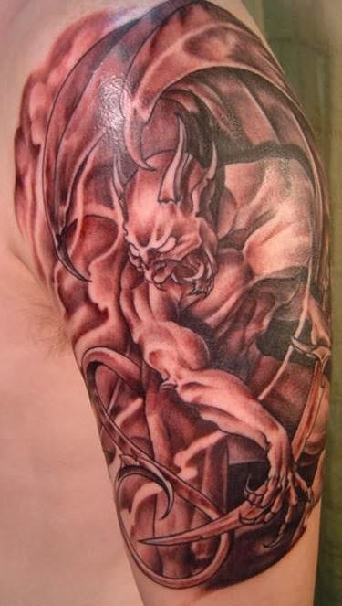 tatuaggio gargoyle 14