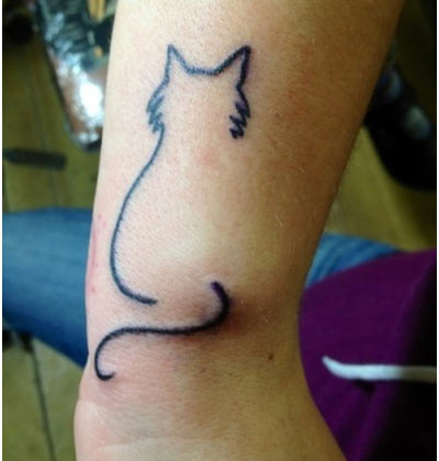 tatuaggio gatto 17