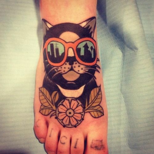 tatuaggio gatto 25