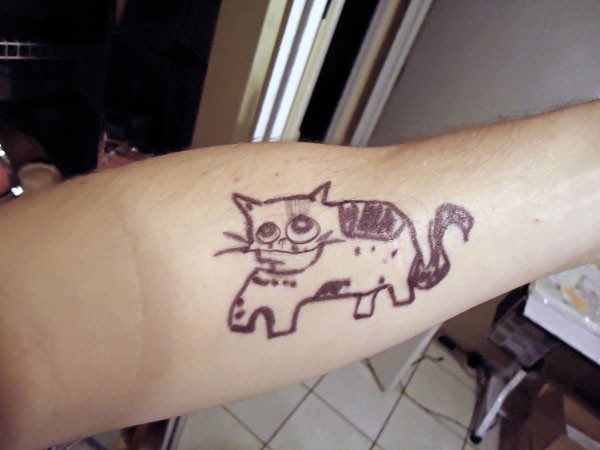 tatuaggio gatto 28