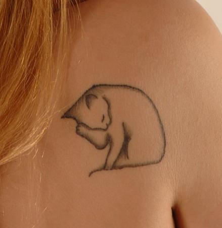 tatuaggio gatto 32