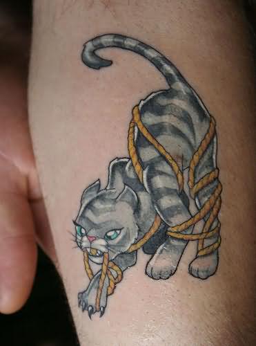 tatuaggio gatto 36