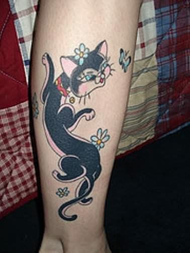 tatuaggio gatto 38