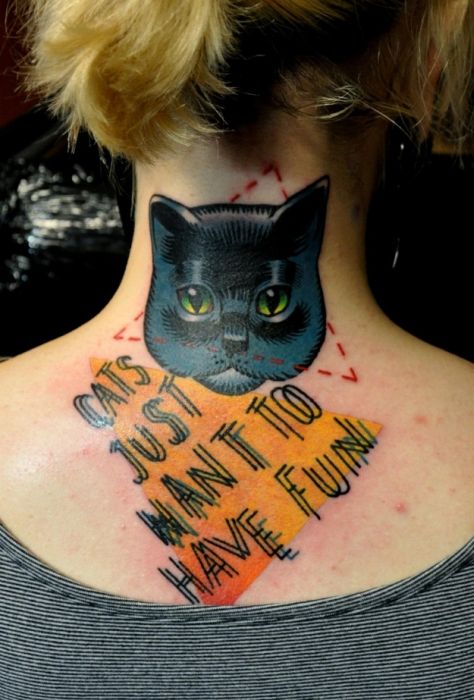tatuaggio gatto 51