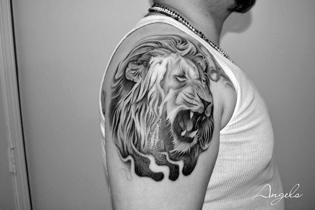tatuaggio leone 16