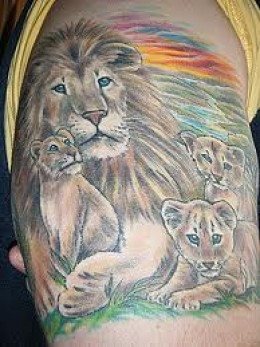 tatuaggio leone 20