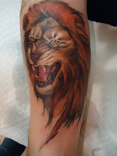 tatuaggio leone 29