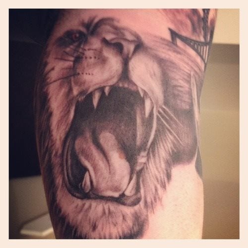 tatuaggio leone 40