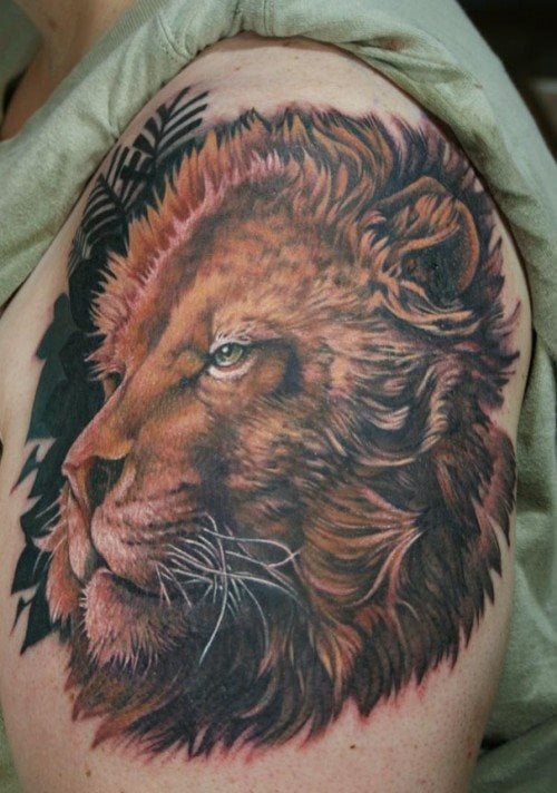 tatuaggio leone 55