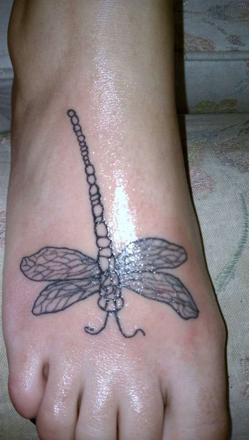 tatuaggio libellula 25