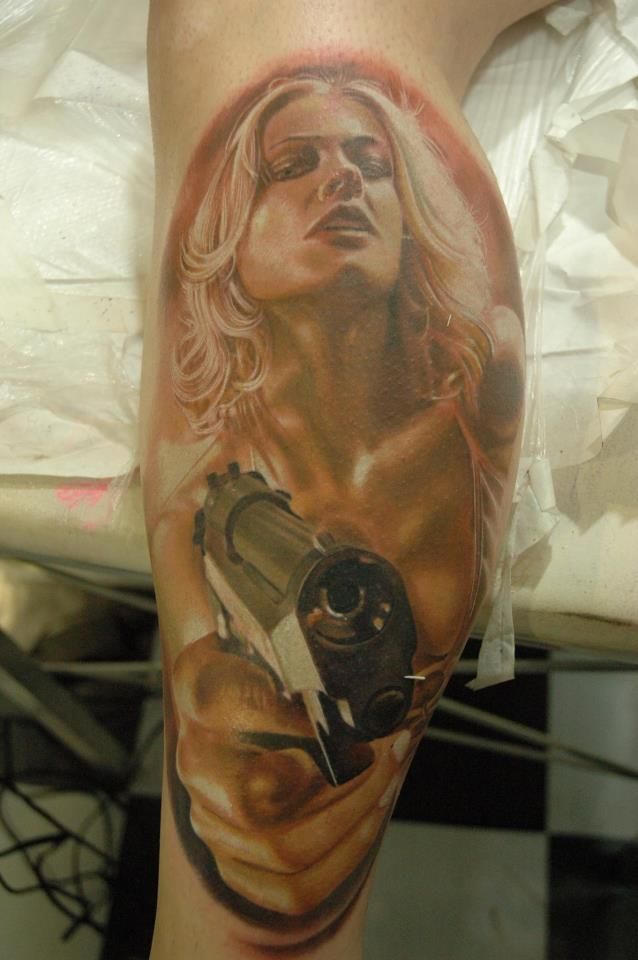 tatuaggio pistola 38