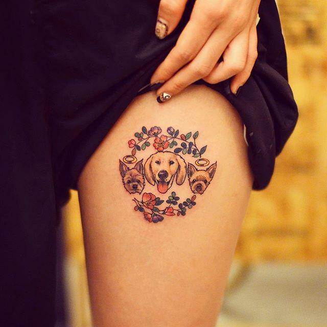 tatuaggio cane 35