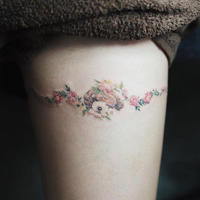 tatuaggio cane 63