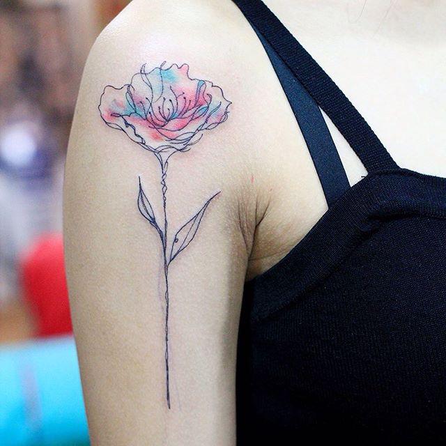tatuaggio fiore 51