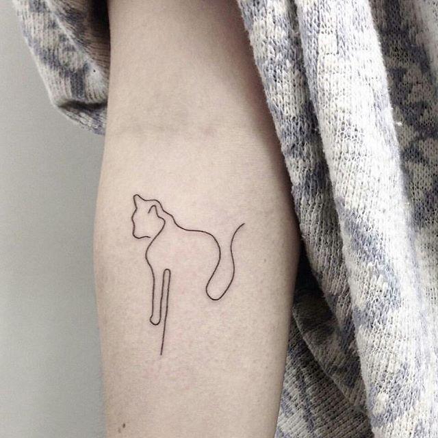 tatuaggio gatto 103