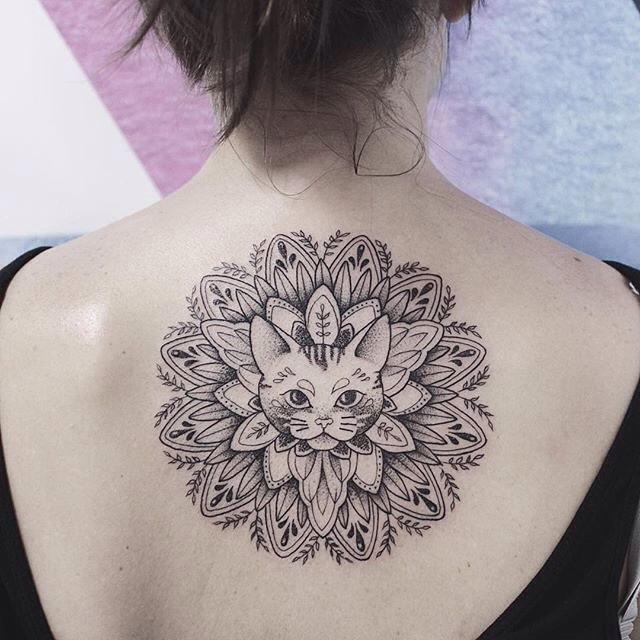 tatuaggio gatto 105