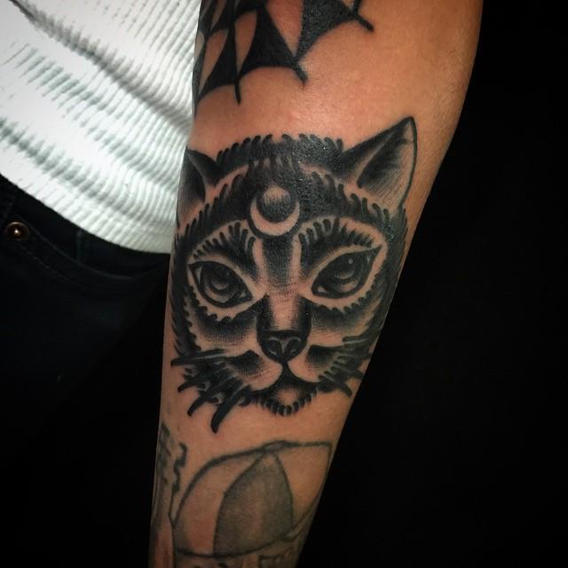 tatuaggio gatto 11