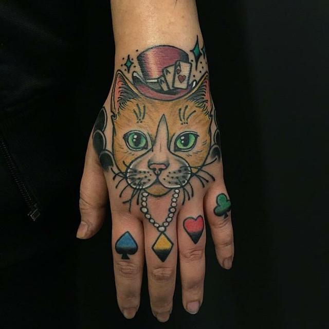 tatuaggio gatto 115