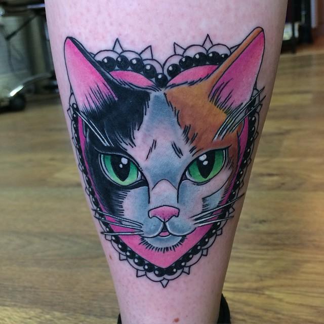 tatuaggio gatto 135