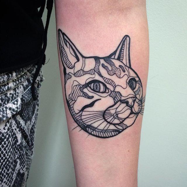 tatuaggio gatto 141