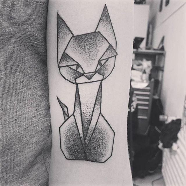 tatuaggio gatto 145