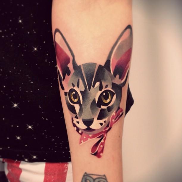 tatuaggio gatto 21